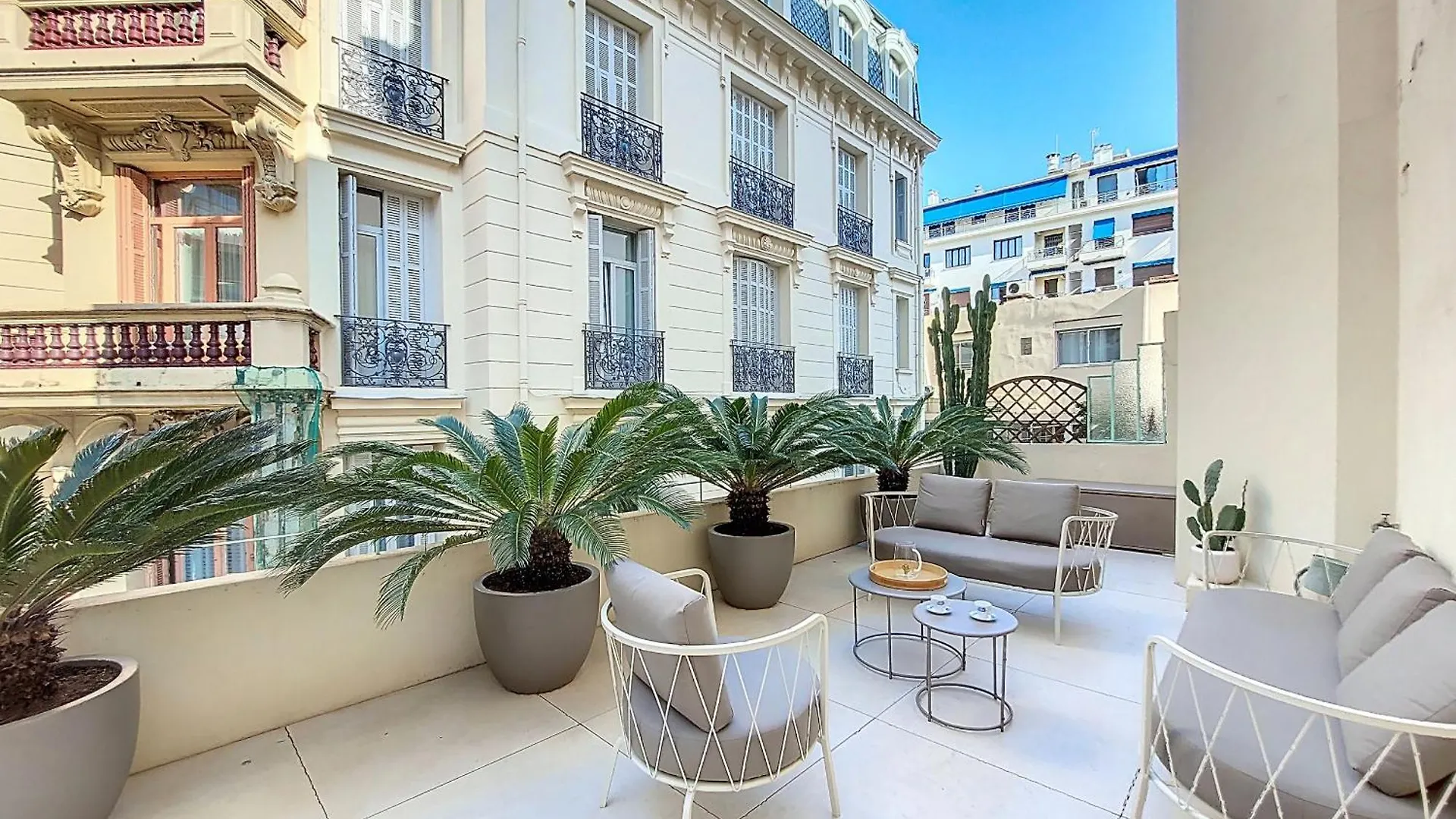 ניס Nestor&Jeeves - Palmiers Terrasse - Central - Terrace צרפת